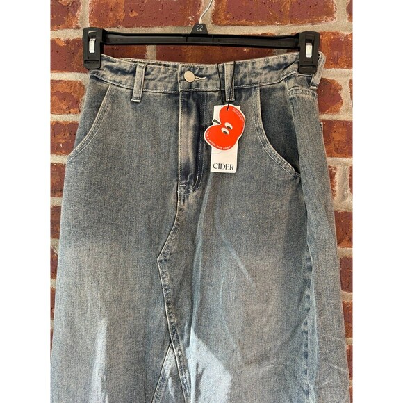 NWT Cider denim maxi skirt size small - Picture 3 of 8